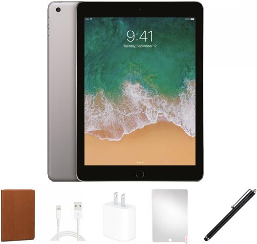 iPad 6 (2018) with Cover BUNDLE SET - 32GB - WiFi - Space Grey by Apple - Refurbished - Very Good condition - US$181.49