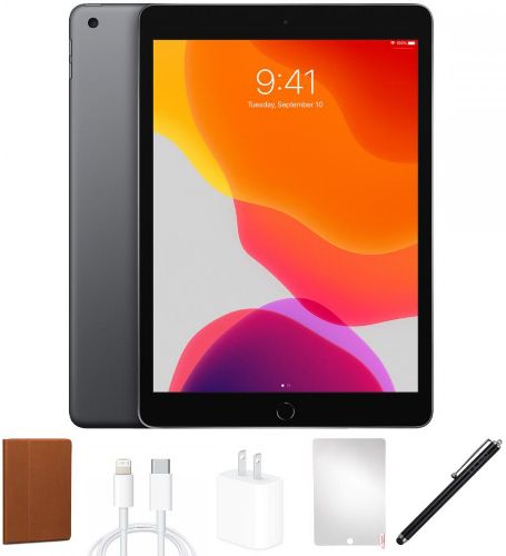 iPad 7 (2019) BUNDLE SET - 32GB - WiFi - Space Grey by Apple - Refurbished - Very Good condition - US$212.49