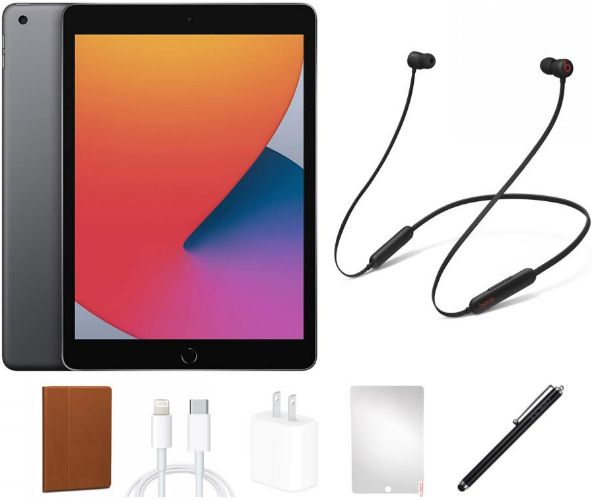 iPad 8 (2020) Beats Flex BUNDLE SET - 32GB - WiFi - Space Grey by Apple - Refurbished - Very Good condition - US$201.49