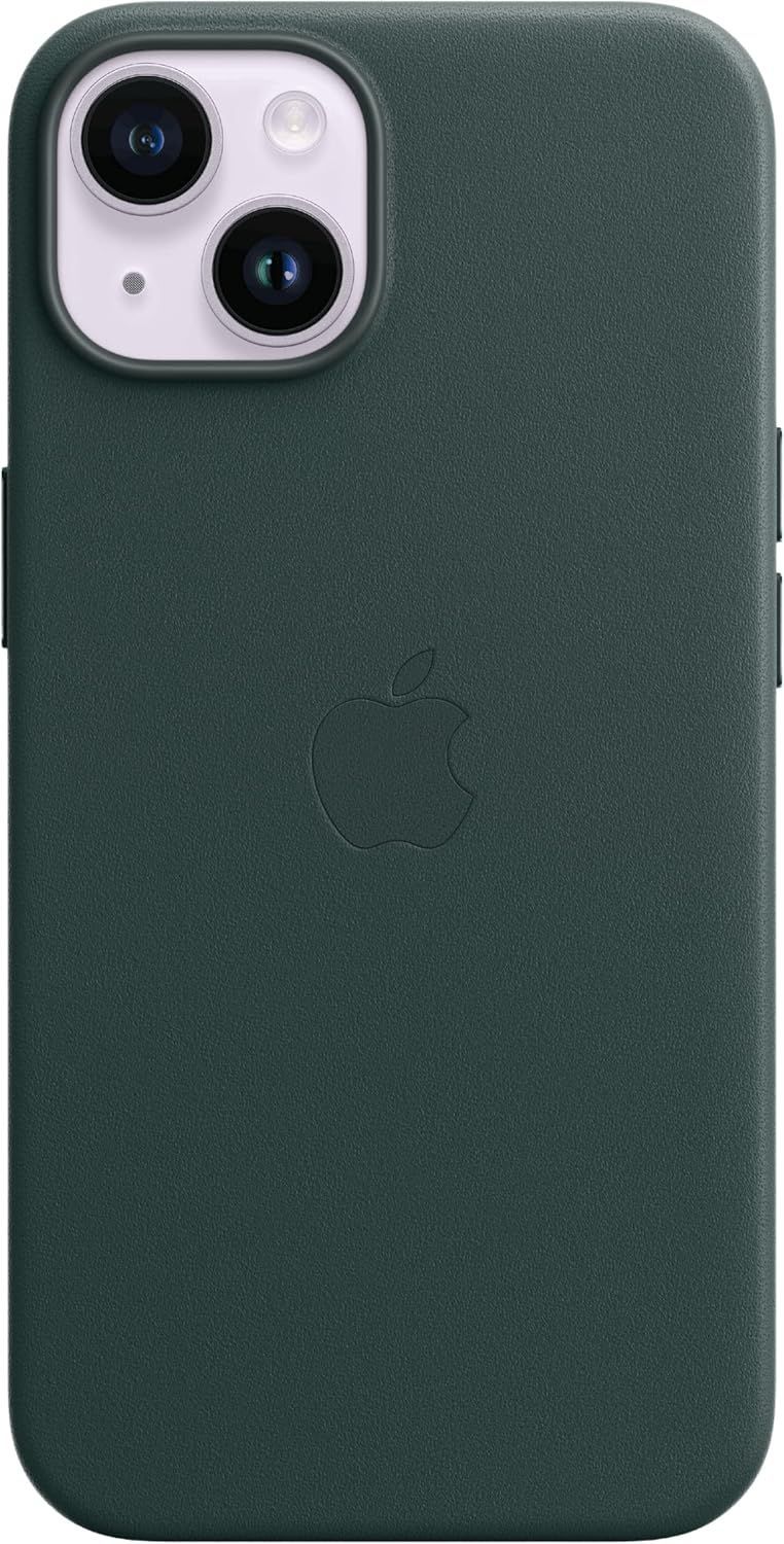 Apple Leather Case with MagSafe for iPhone 14 Plus - Forest Green by Apple - Refurbished - Premium condition - US$15.99