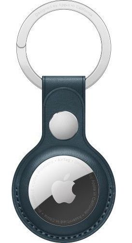 Apple Leather Key Ring Case For AirTag - Baltic Blue by Apple - Refurbished - Brand New condition - US$30.98