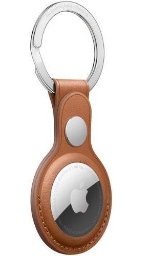 Apple Leather Key Ring Case For AirTag - Saddle Brown by Apple - Image 2
