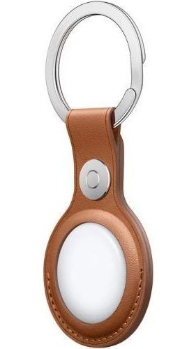Apple Leather Key Ring Case For AirTag - Saddle Brown by Apple - Image 3