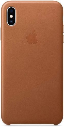 Apple Leather Phone Case for iPhone XS Max - Saddle Brown by Apple - Refurbished - Brand New condition - CA$45.99