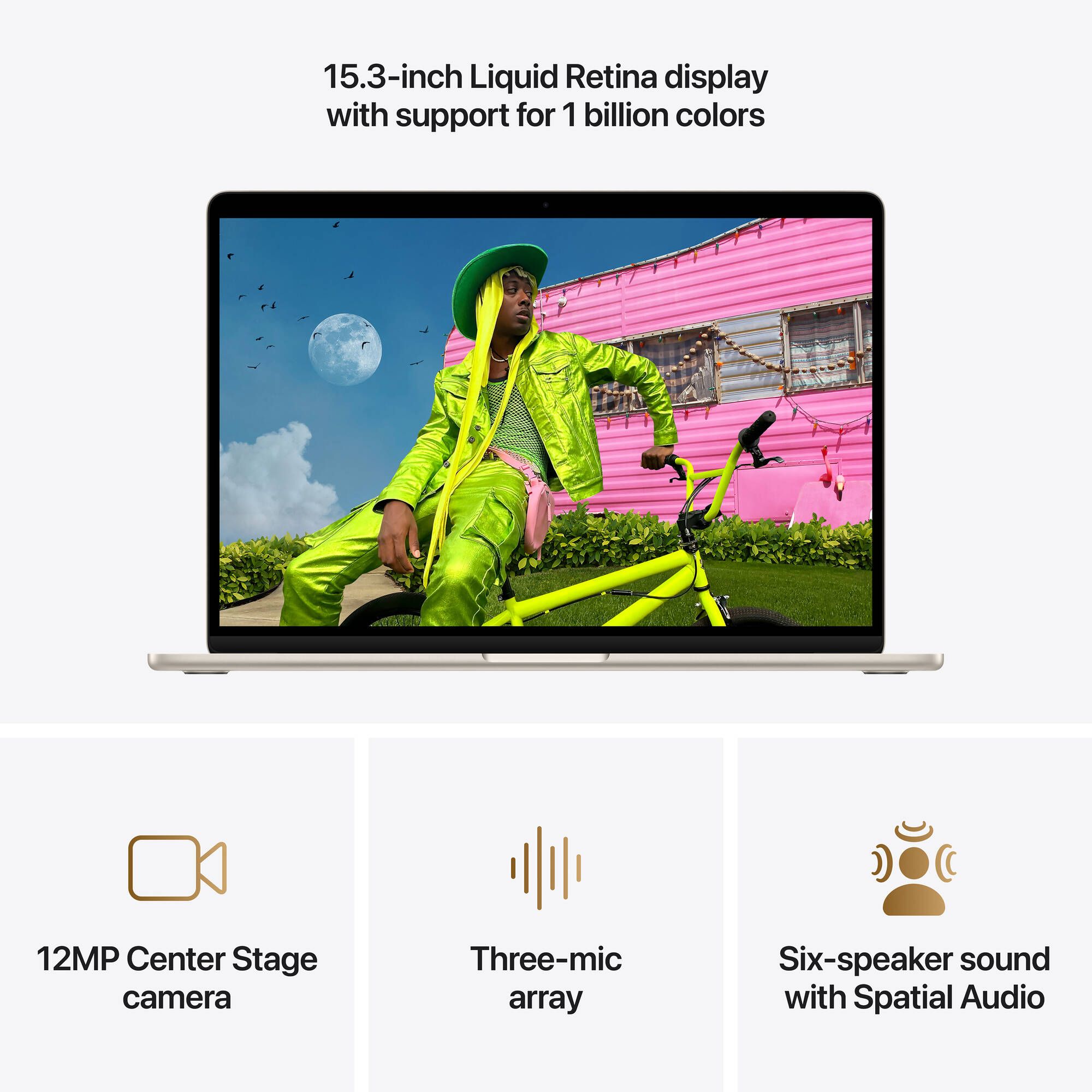 MacBook Air (2026) 15.3-inch - Silver - Apple M5 chip: 10‑core CPU/10-core GPU - 16GB RAM - 512GB by Apple - Image 7