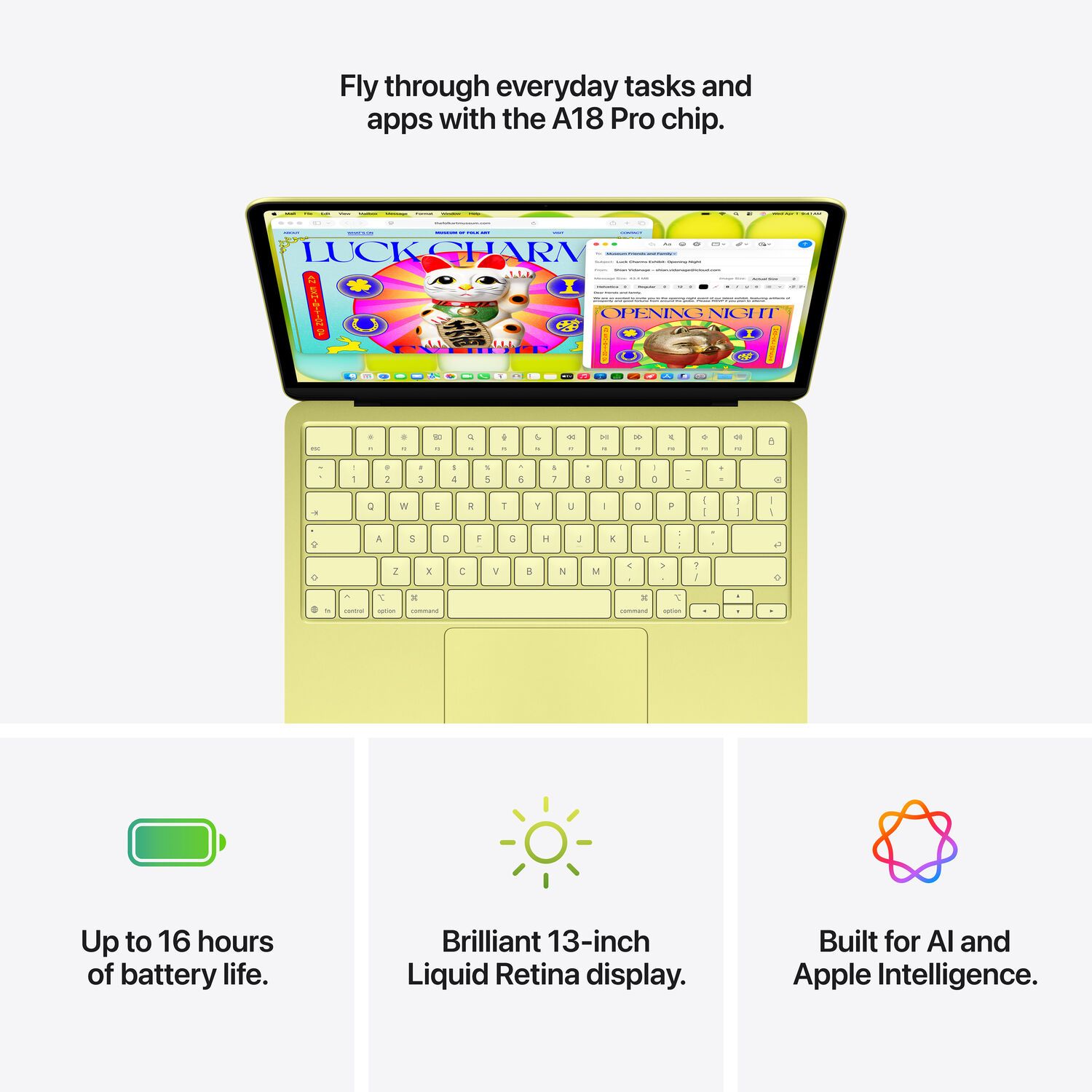 MacBook Neo (2026) 13-inch - Standard display - Silver - Apple A18 Pro chip: 6‑core CPU/5‑core GPU - 8GB RAM - 512GB by Apple - Image 11
