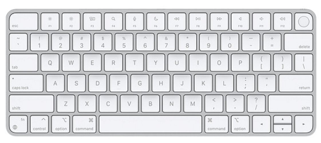 Apple Magic Keyboard with Touch ID for Mac Models - Silver by Apple - Refurbished - Very Good condition - Image 2