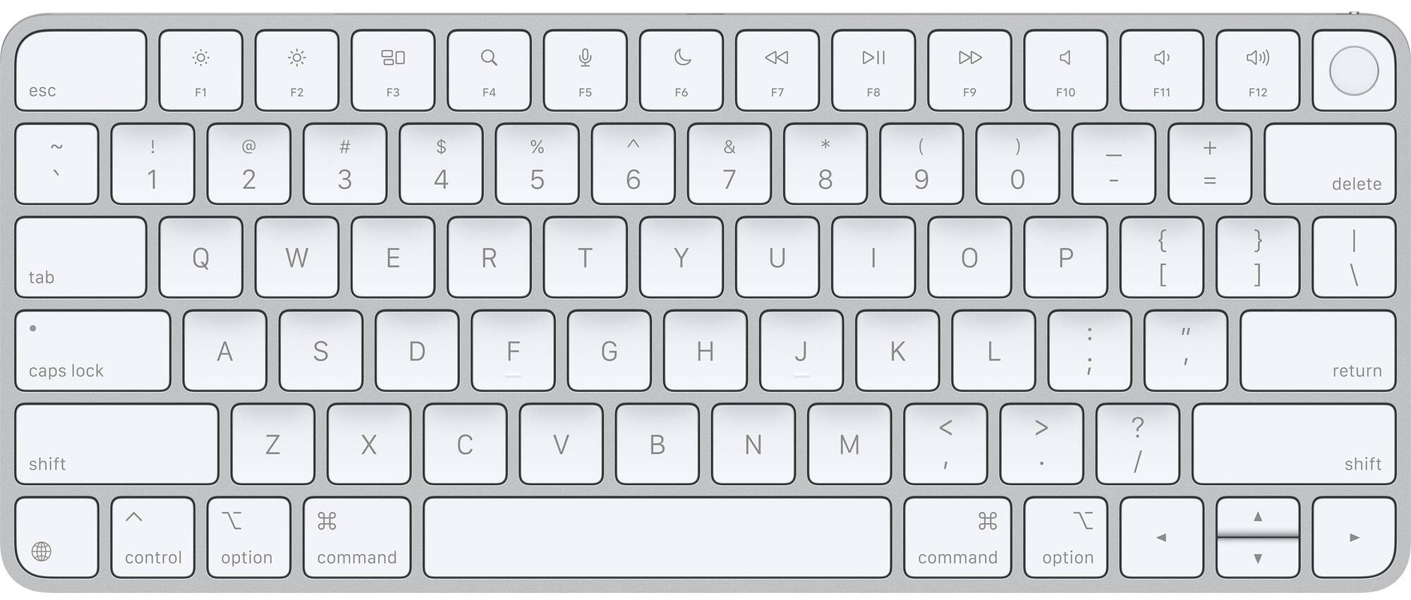 Apple Magic Keyboard with Touch ID for Mac Models - Silver by Apple - Refurbished - Very Good condition - US$139.98