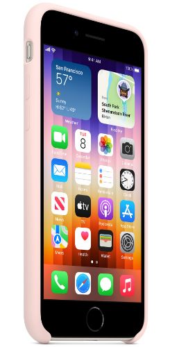 Apple Silicone Case for iPhone SE - Chalk Pink by Apple - Image 2