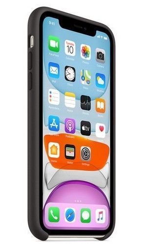 Apple Silicone Phone Case for iPhone 11 - Black by Apple - Refurbished - Brand New condition - Image 2