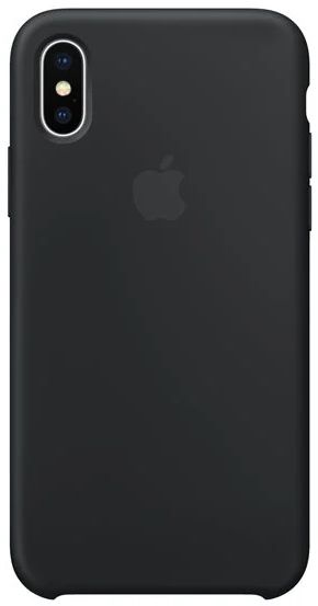 Apple Silicone Phone Case for iPhone X - Black by Apple - Refurbished - Very Good condition - US$16.38