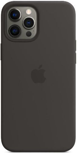 Apple Silicone Phone Case with MagSafe for iPhone 12 Pro Max - Black by Apple - Refurbished - Brand New condition - CA$50.98