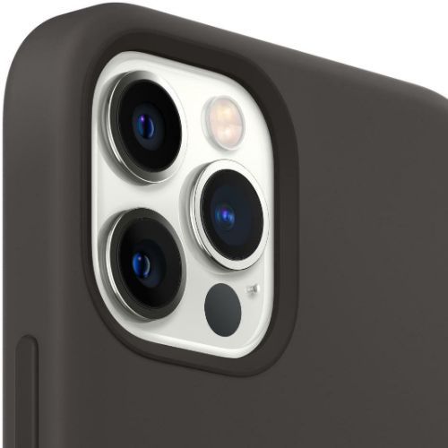 Apple Silicone Phone Case with MagSafe for iPhone 12 Pro Max - Black by Apple - Refurbished - Brand New condition - Image 2
