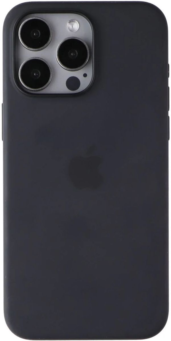 Apple Silicone Phone Case with MagSafe for iPhone 15 Pro Max - Black by Apple - Refurbished - Very Good condition - US$36.81