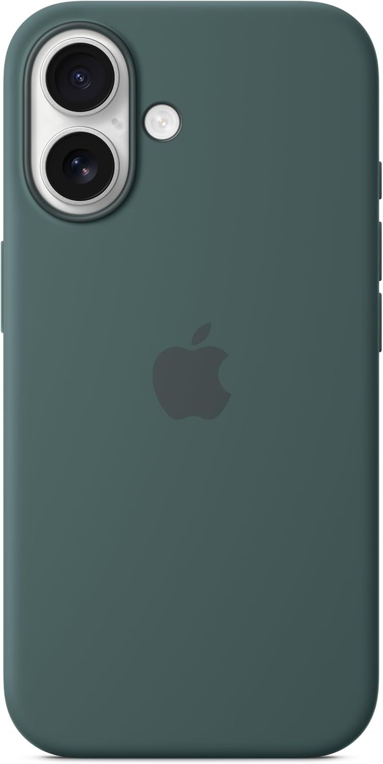 Apple Silicone Phone Case with MagSafe for iPhone 16 Plus - Lake Green by Apple - Refurbished - Like New condition - US$42.89