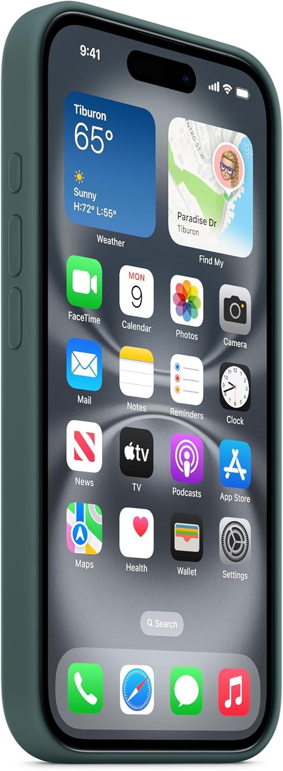 Apple Silicone Phone Case with MagSafe for iPhone 16 Plus - Lake Green by Apple - Refurbished - Like New condition - Image 2