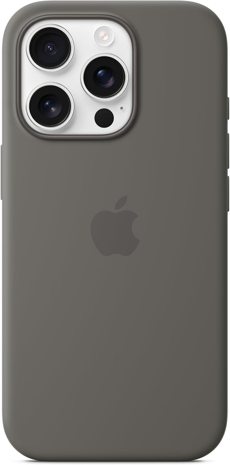 Apple Silicone Phone Case with MagSafe for iPhone 16 Pro Max - Stone Gray by Apple - Refurbished - Like New condition - US$49.99