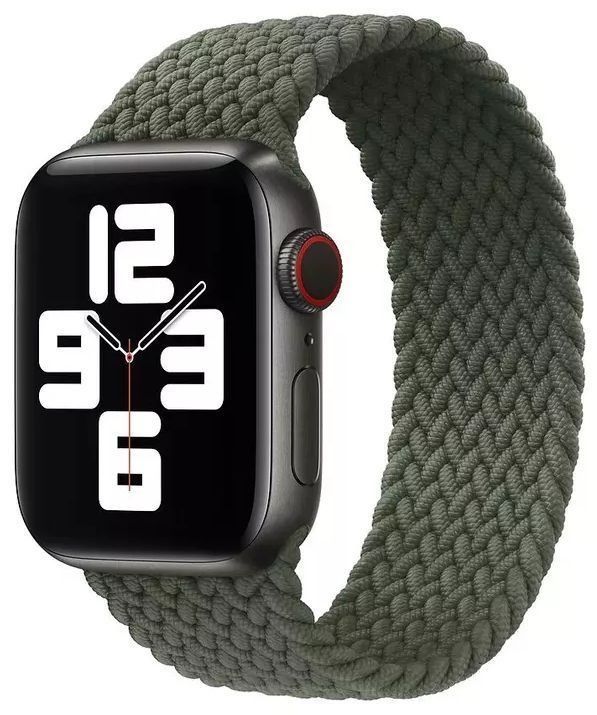 Apple Watch Braided Solo Loop (40mm) - Inverness Green - Size 1 by Apple - Refurbished - Like New condition - Image 2