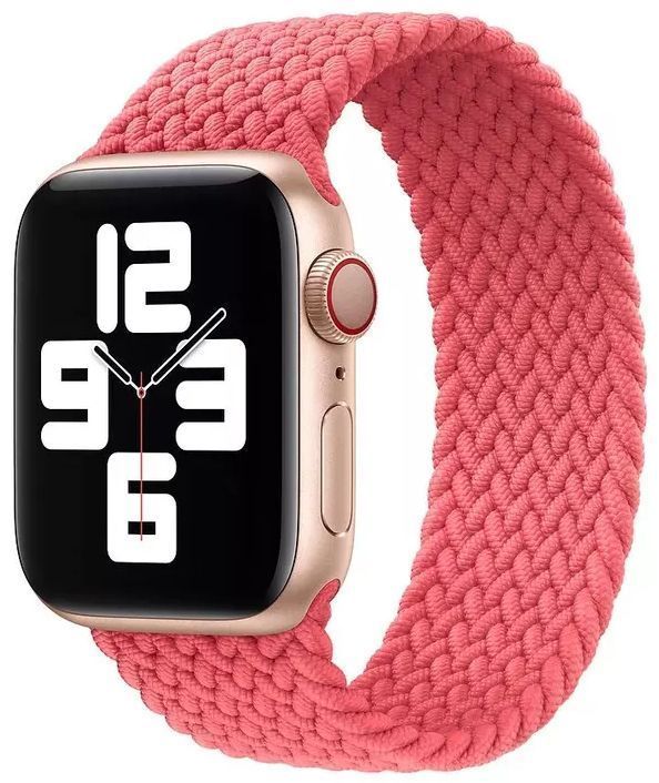 Apple Watch Braided Solo Loop (40mm) - Pink Punch - Size 8 by Apple - Refurbished - Like New condition - Image 2