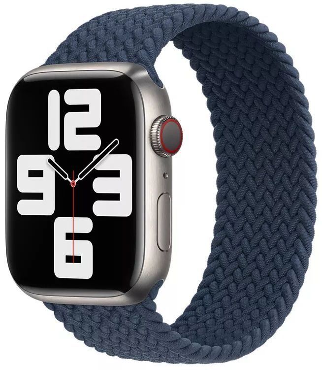 Apple Watch Braided Solo Loop (41mm) - Abyss Blue - Size 8 by Apple - Refurbished - Like New condition - Image 2