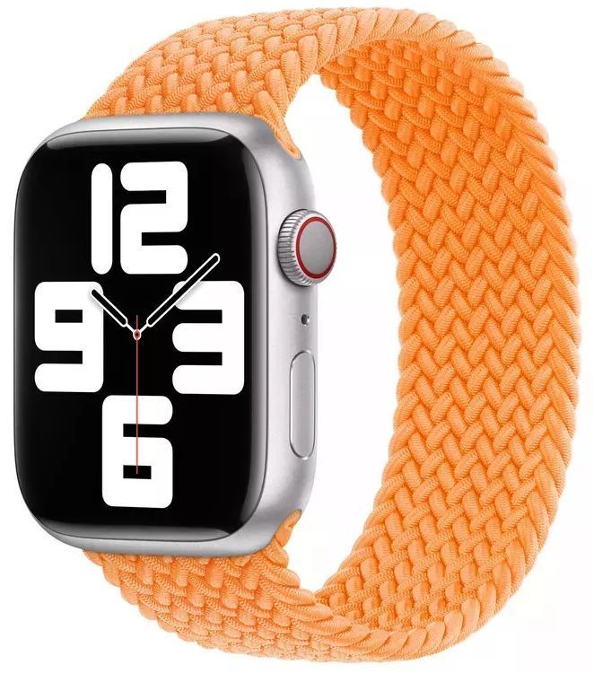 Apple Watch Braided Solo Loop (41mm) - Bright Orange - Size 8 by Apple - Refurbished - Like New condition - Image 2