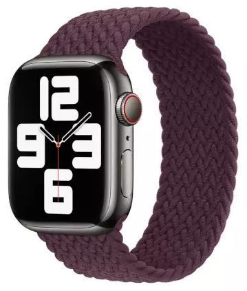 Apple Watch Braided Solo Loop (41mm) - Dark Cherry - Size 1 by Apple - Refurbished - Like New condition - Image 2