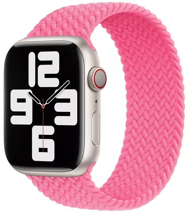 Apple Watch Braided Solo Loop (41mm) - Flamingo - Size 8 by Apple - Refurbished - Like New condition - Image 2