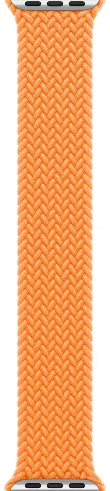 Apple Watch Braided Solo Loop (45mm) - Bright Orange - Size 11 by Apple - Refurbished - Like New condition - US$43.99