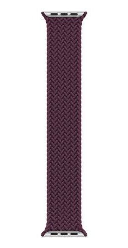 Apple Watch Braided Solo Loop (45mm) - Dark Cherry - Size 12 by Apple - Refurbished - Like New condition - US$39.98