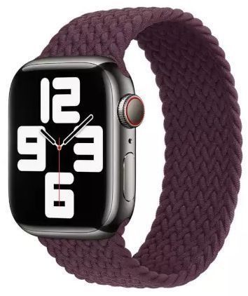 Apple Watch Braided Solo Loop (45mm) - Dark Cherry - Size 12 by Apple - Refurbished - Like New condition - Image 2