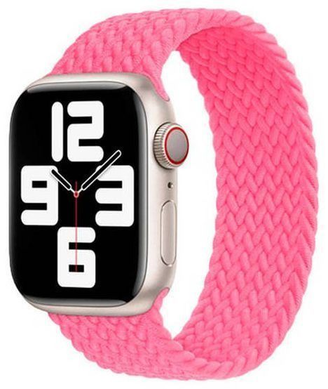 Apple Watch Braided Solo Loop (45mm) - Flamingo - Size 12 by Apple - Refurbished - Like New condition - Image 2