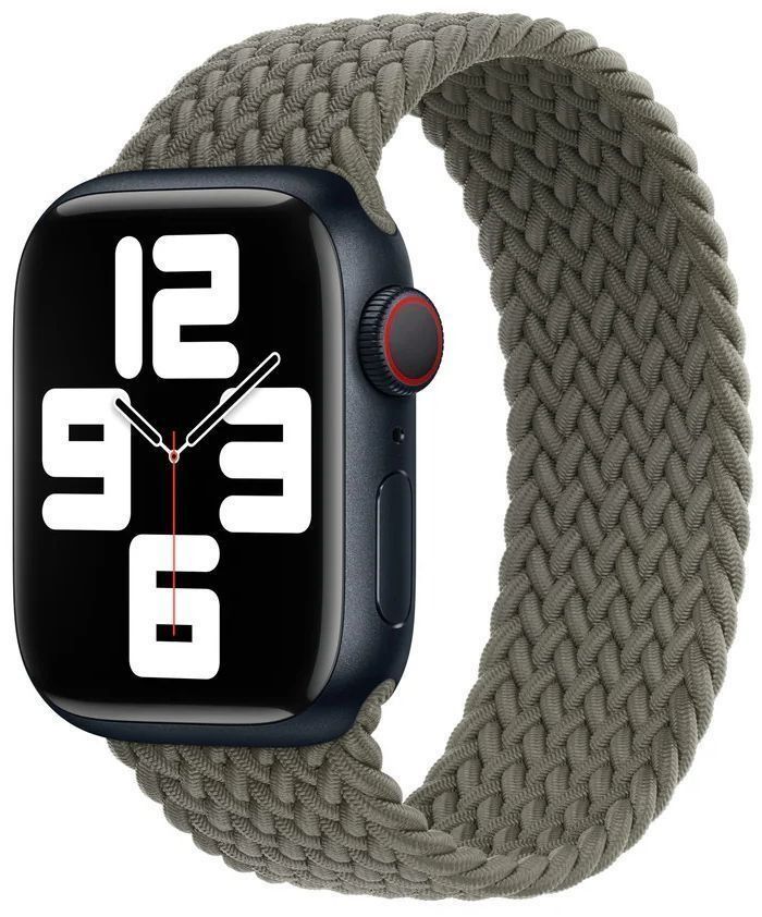 Apple Watch Braided Solo Loop (45mm) - Olive - Size 12 by Apple - Image 2