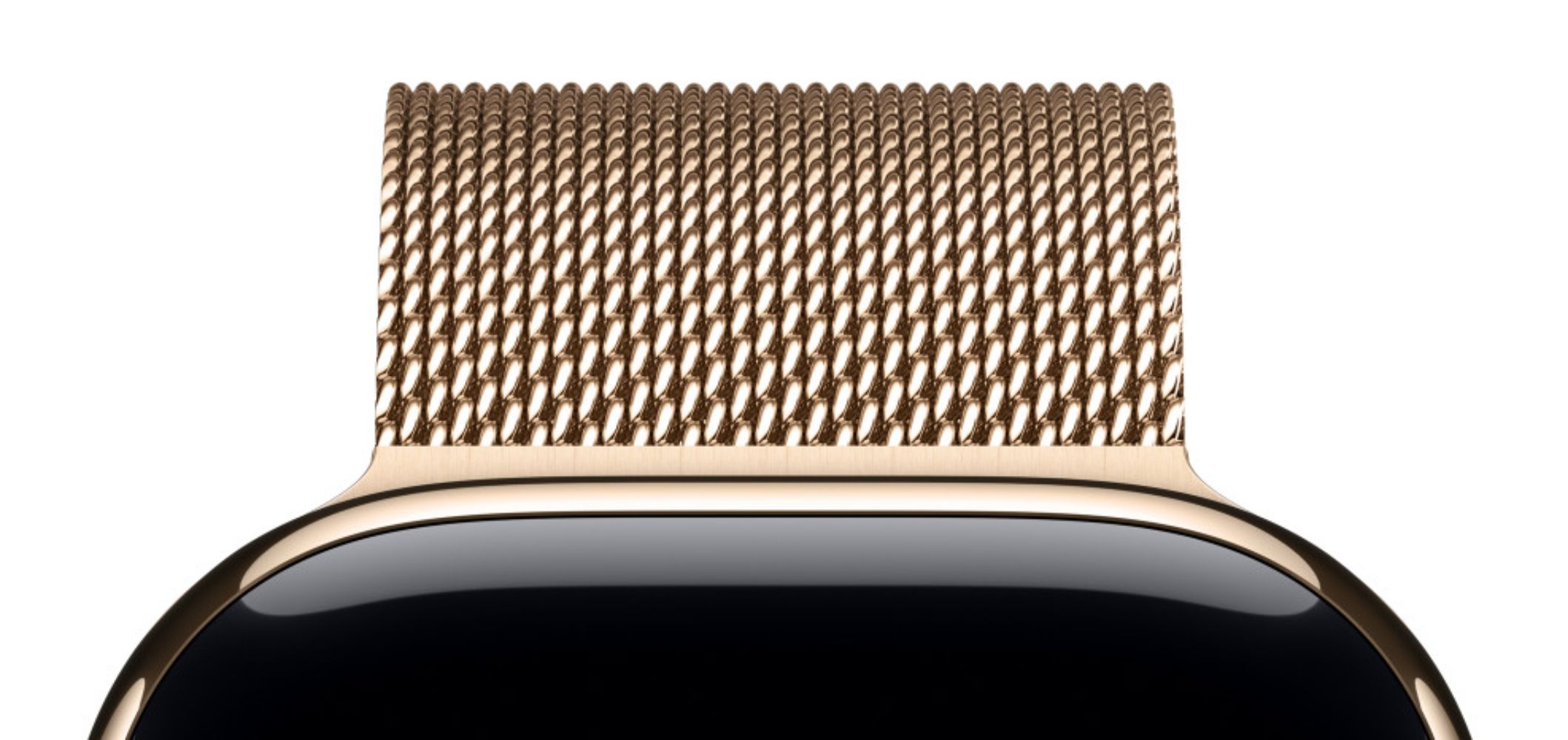 Apple Watch Milanese Loop Band (46mm) - Gold - Medium/Large Size by Apple - Image 3