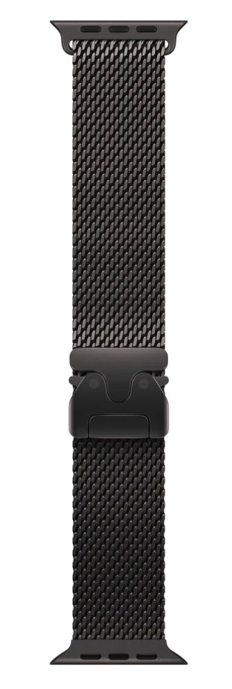 Apple Watch Milanese Loop Band (49mm) - Black - Medium Size by Apple - Refurbished - Like New condition - US$141.94