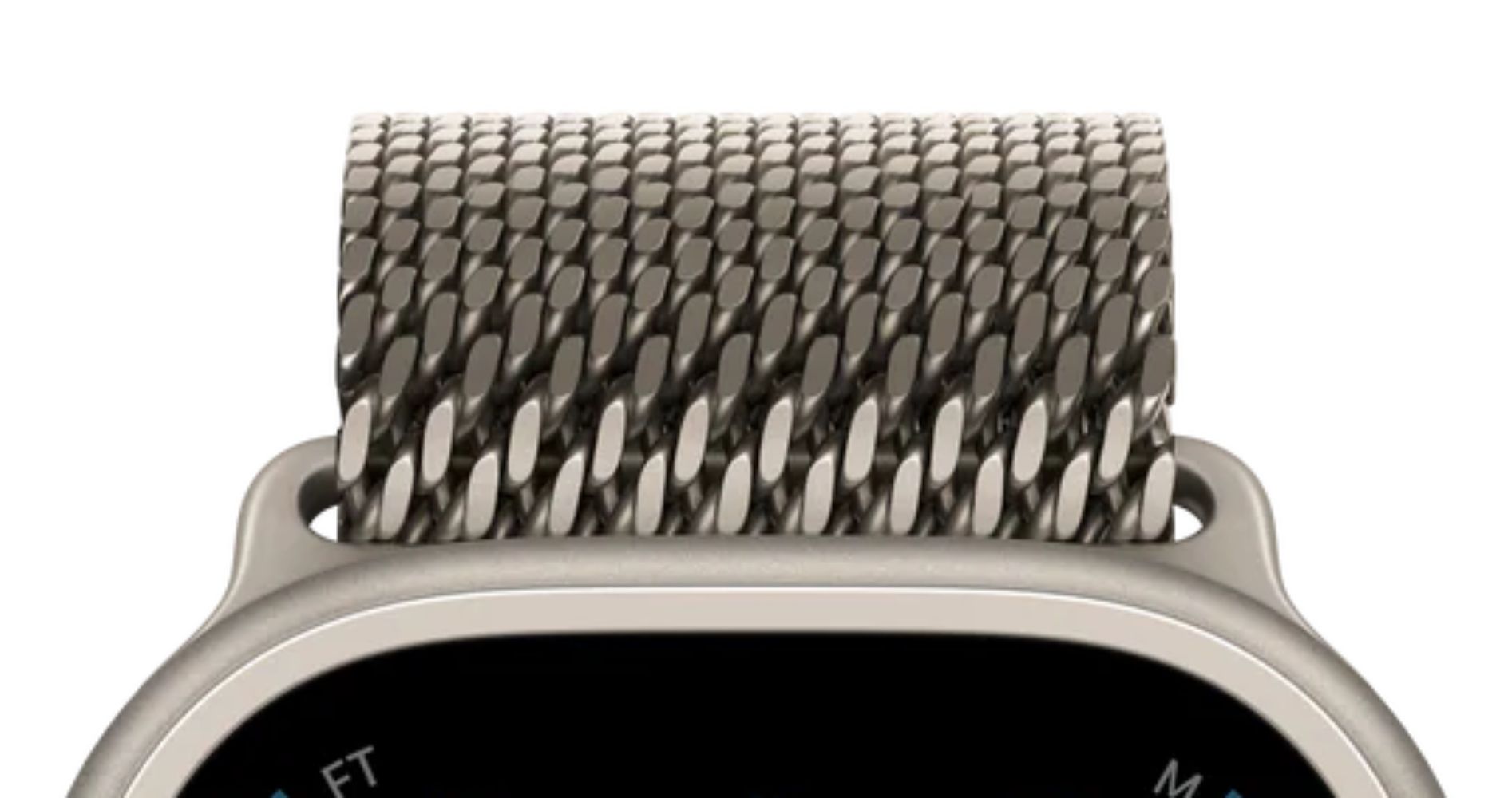Apple Watch Milanese Loop Band (49mm) - Natural - Medium Size by Apple - Image 3
