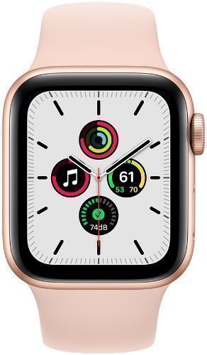 Apple Watch SE 1st Gen (2020) (Cellular + GPS) - 44mm - Gold Case with Pink Sand Sport Band by Apple - Refurbished - Very Good condition - US$118.61