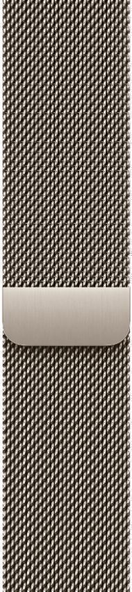 Apple Watch Series 10 (Cellular + GPS) - 64GB - 46mm - Natural Titanium Case with Natural Stainless Steel Milanese Loop Band - S/M Size by Apple - Image 3