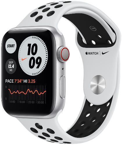 Apple Watch Series 6 (GPS) - 32GB - 40mm - Silver Nike (Aluminum) Case with Pure Platinum/Black Rubber Nike Sport Band by Apple - Image 2
