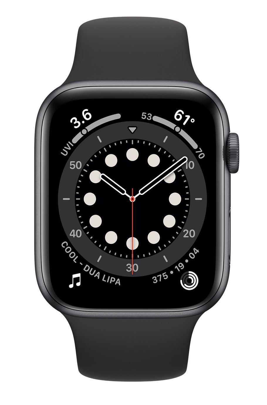 Apple Watch Series 6 (Cellular + GPS) - 32GB - 44mm - Space Grey Nike (Aluminum) Case with Black Leather Sport Band by Apple - Refurbished - Good condition