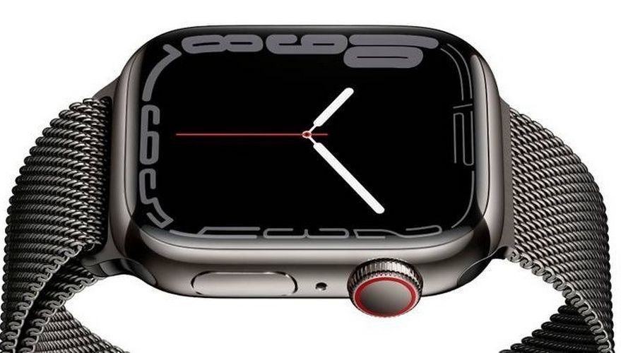 Apple Watch Series 7 (Cellular + GPS) - 32GB - 45mm - Graphite Stainless Steel Case with Graphite Stainless Steel Milanese Loop Band by Apple - Image 2
