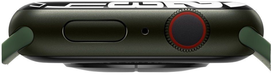Apple Watch Series 7 (GPS) - 41mm - Green Case with Clover Sport Band by Apple - Image 4