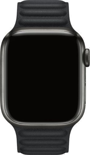 Apple Watch Series 7 (GPS) - 32GB - 45mm - Midnight Aluminum Case with Midnight Leather Leather Link Band by Apple - Refurbished - Very Good condition - US$111.98