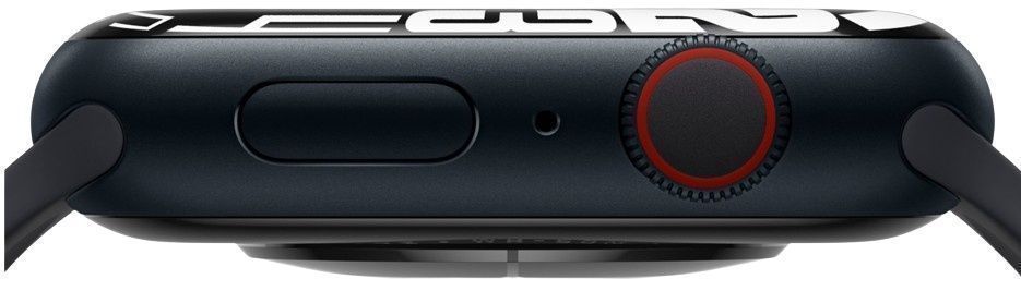 Apple Watch Series 7 (Cellular + GPS) - 32GB - 41mm - Midnight Aluminum Case with Midnight Rubber Sport Band by Apple - Image 4