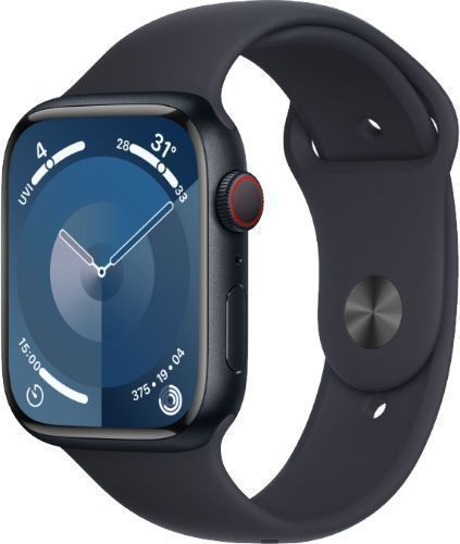 Apple Watch Series 9 (GPS) - 41mm - Midnight Case with Midnight Sport Band by Apple - Image 2