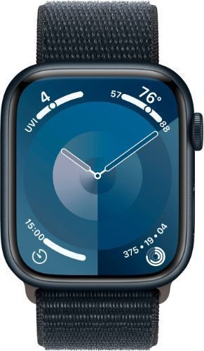 Apple Watch Series 9 (GPS) - 64GB - 41mm - Midnight Aluminum Case with Midnight Textile Sport Loop - Small/Medium Size by Apple - Refurbished - Good condition - US$202.44