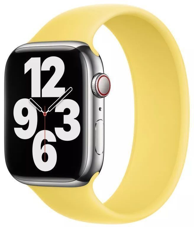Apple Watch Solo Loop Band (45mm) - Lemon Zest - Size 10 by Apple - Refurbished - Like New condition - Image 2