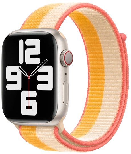 Apple Watch Sport Loop Band (45mm) - Maize/White - Regular by Apple - Image 2