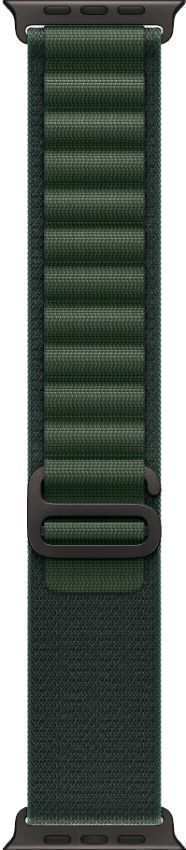 Apple Watch Ultra 2 (Cellular + GPS) - 64GB - 49mm - Black Titanium Case with Dark Green Textile Alpine Loop Band - Medium Size by Apple - Image 3