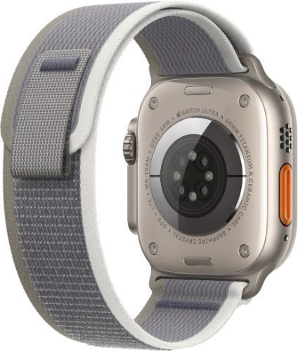 Apple Watch Ultra 2 (Cellular + GPS) - 64GB - 49mm - Titanium Titanium Case with Green/Grey Textile Trail Loop Band - M/L Size by Apple - Refurbished - Like New condition - Image 3