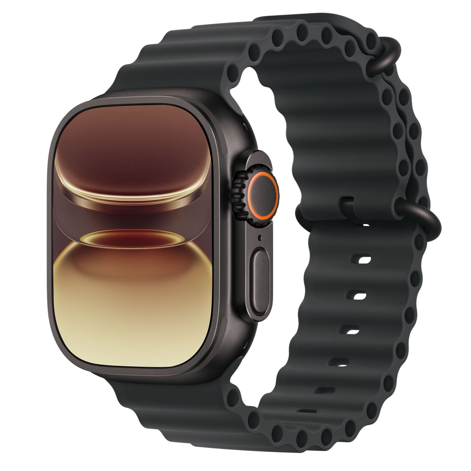 Apple Watch Ultra 3 - 64GB - 49mm - Black Titanium Case with Black Fluoroelastomer Ocean Band - One Size by Apple - Image 3